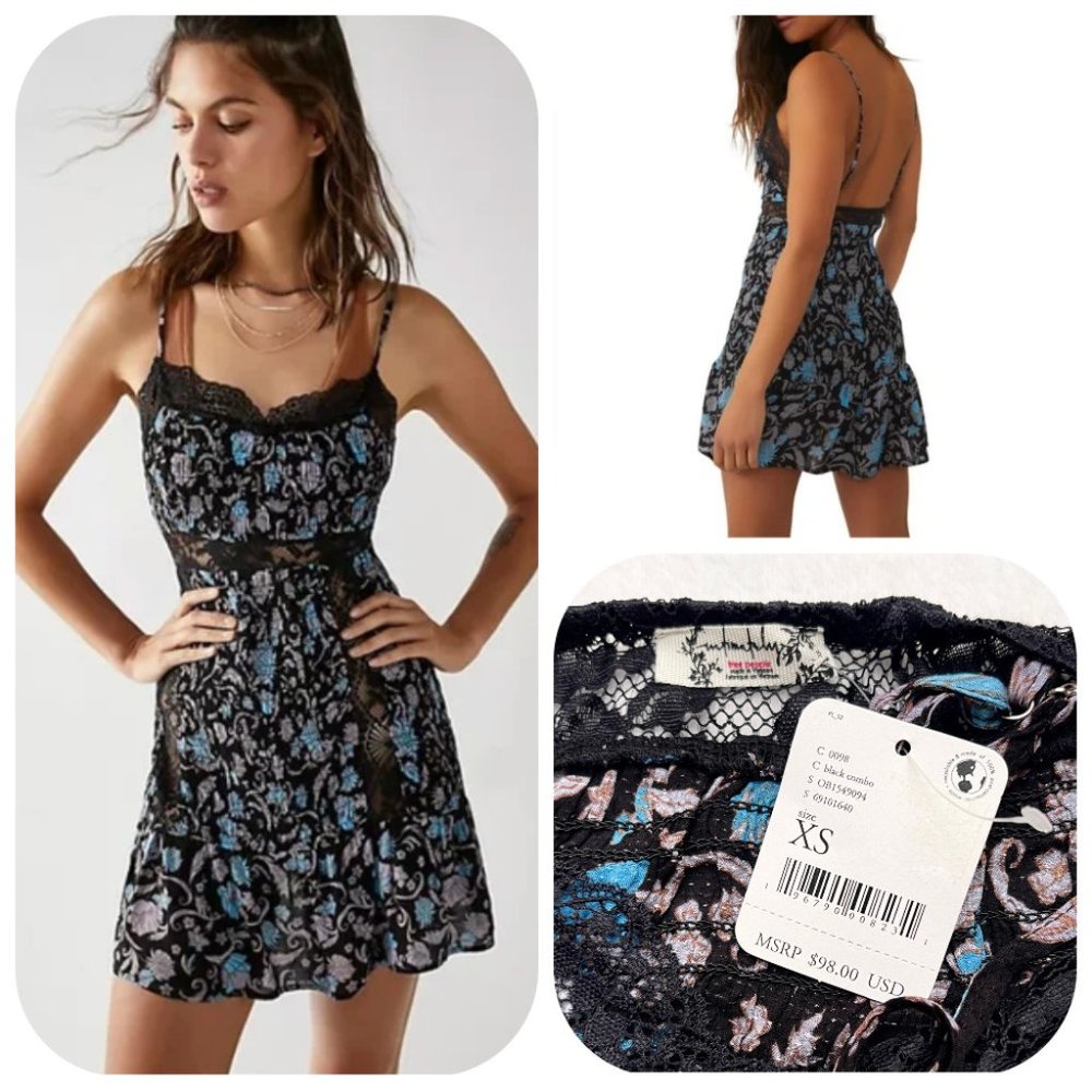 NWT Intimately Free People Last Night Mini Slip Dress XS
